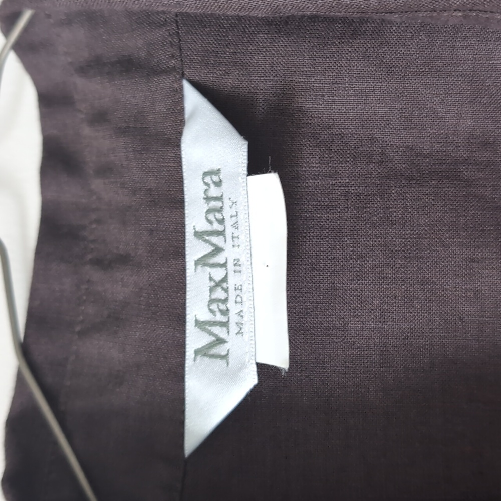 MaxMara Brown Linen Dress size 10 - Picture 2 of 2